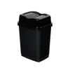 imageSuperio Garbage Can with Swing TopSplit Lid 2 Pack  Small Trash Can with Lid  Durable Plastic  Slim ampamp Sturdy Trash Bins  Fingerprint Resistant  25 Gallon  105 qt  10 L  BlackBlack
