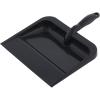 imageSuperio Heavy Duty Plastic Dustpan with Comfort Grip Handle Black Durable Lightweight Multi Surface Dust Pan Easy Broom Sweeping 10 inches Wide 3PackBlack