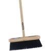 imageSuperio Kitchen Broom Premium Black Tampico Bristles Wood USA Handle Heavy Duty Household Broom  Easy Swiping Dust and Wisp Home Kitchen Bedroom Lobby Floors and CornersWood Handle