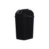 imageSuperio Kitchen Trash Can 13 Gallon with Swing Lid Plastic Tall Garbage Can Outdoor and Indoor Large 52 Qt Recycle Bin and Waste Basket for Home Office Garage Patio Restaraunt Black 1 Count125 Gallon