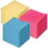 imageSuperio Microfiber Cleaning Cloth for Cars Kitchen Cleaning Rags for Housekeeping 12quot Micro Fiber Towels for House Bathroom Color Coded AllPurpose StreakFree lintFree Wash Cloths 24 Multi