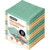 imageSuperio Pink Microfiber Cleaning Cloth for Cars Kitchen Bathroom 16x16 Miracle Cloth Lint Free Rags for Cleaning House Washable Reusable No Detergents Needed Scratch ampamp Streak Free 12 PackYellowGreen