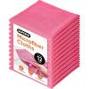 imageSuperio Pink Microfiber Cleaning Cloth for Cars Kitchen Bathroom 16x16 Miracle Cloth Lint Free Rags for Cleaning House Washable Reusable No Detergents Needed Scratch ampamp Streak Free 12 PackPink