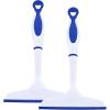 imageSuperio Rubber Squeegee 2 Pack Streak Free All Purpose Window Squeegee Comfort Grip Handle and Hanging Hook Red 10 Inch 2 PackBlue