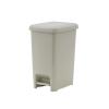 imageSuperio Slim Pedal Trash Can 16 Qt Soft Beige105 Gallon