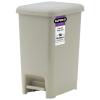 imageSuperio Slim Pedal Trash Can 16 Qt Soft Beige16 Gallon
