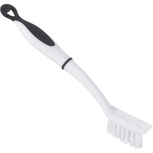 imageGrout Cleaner Scrub Brush Small with Stiff Bristles Slim Corner Edge Cleaning Brush Grey Deep Clean Kitchen Tile and Shower Scrubber Brush1 Pack