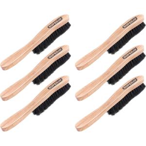 imageHat Brush Horsehair Felt Hat Cleaner Horse Hair Brush for Baseball Cap Cowboy Hats Shoes and Clothes Brush Soft Bristles Wooden Cleaning Brush Durable Dust and Lint Remover 6 Pack  Superio