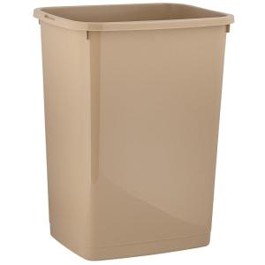 imageSuperio 45 Gallon Plastic Trash Can Waste Bin for Home Kitchen Office Bedroom Bathroom 18 Qt Beige13 Gallon