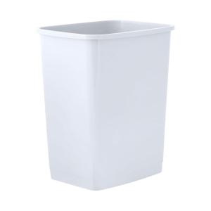 imageSuperio 45 Gallon Slim Plastic Trash Can  Medium Waste ampamp Recycle Bin Only for Under Desk Kitchen Cabinet Office Bedroom Bathroom Dorm Indoor ampamp Outdoor Use 18 Qt GreyWhite
