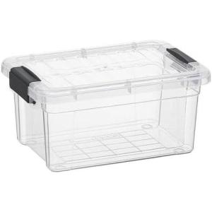 imageSuperio Clear Storage Box with Lid Plastic Container Bin for Organizing Stackable Crate BPA Free Non Toxic Odor Free Organizer for Home Office School and Dorm 20 Qt Deep825x55x4