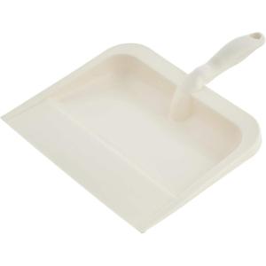 imageSuperio ClipOn Dustpan with Rubber Lip  10inch Wide Durable Plastic Dust Pan with Comfort Grip Handle Plastic Dustpan GreyWhite