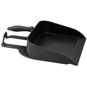 imageSuperio ClipOn Dustpan with Rubber Lip  10inch Wide Durable Plastic Dust Pan with Comfort Grip Handle Stepon Dustpan BlackBlack