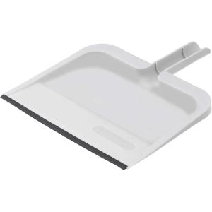 imageSuperio ClipOn Dustpan with Rubber Lip  10inch Wide Durable Plastic Dust Pan with Comfort Grip Handle White 1PackWhite