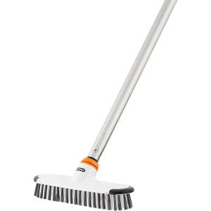 imageSuperio Deck Scrub Brush Head Heavy Duty Stiff Bristles Grout Scrubber with Scraper  Cleans Hot Tub Swimming Pool Granite Tiles Bathroom Patio Kitchen Wall and Deck Refill Brush Head48 Inches