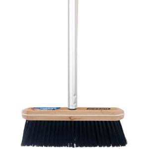 imageSuperio Kitchen Broom Premium Black Tampico Bristles Wood USA Handle Heavy Duty Household Broom  Easy Swiping Dust and Wisp Home Kitchen Bedroom Lobby Floors and Corners3 Part Handle