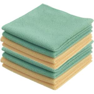 imageSuperio Microfiber Cleaning Cloth for Cars Kitchen Cleaning Rags for Housekeeping 12quot Absorbent Micro Fiber Towels for House Bathroom AllPurpose StreakFree lintFree Wash Cloths 8 YellowGreen