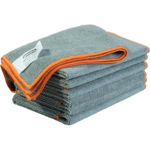 imageSuperio Microfiber Cleaning Cloth for Cars Kitchen Cleaning Rags for Housekeeping 16quot Micro Fiber Towels for House Bathroom Absorbent AllPurpose StreakFree lintFree Wash Cloths 6 Grey