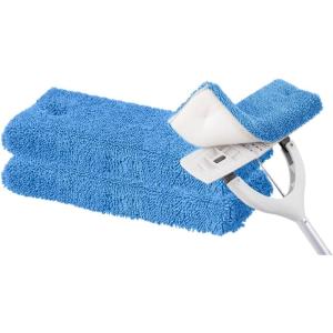 imageSuperio Microfiber mop for Hardwood Floor Cleaning Tile Floors Laminate Floors Wallsself Wringing Miracle Flat Mop Telescopic HandleBlue211 Refills