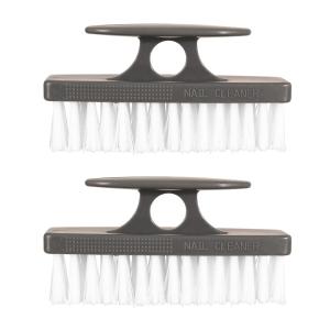 imageSuperio Nail Brush for Cleaning Fingernails Toe ampamp Foot  AllPurpose Stiff Scrub Brush for Home Kitchen Work  BlackGray