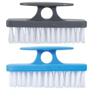 imageSuperio Nail Brush for Cleaning Fingernails Toe ampamp Foot  AllPurpose Stiff Scrub Brush for Home Kitchen Work  BlackGreyblue