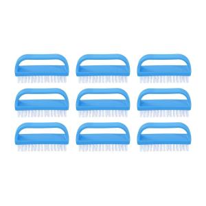 imageSuperio Nail Scrubber Brush Nail Brush for Cleaning Fingernails Hand and Toes Small Scrub Brush Hand Scrubber Fingernail Brush Cleaner with Handle Stiff Bristles 3 Pack9 Pack