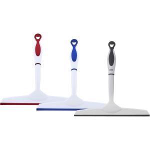 imageSuperio Rubber Squeegee 3 Pack Streak Free All Purpose Window Squeegee Comfort Grip Handle and Hanging Hook Blue Red Grey 10 Inch 3 Pack