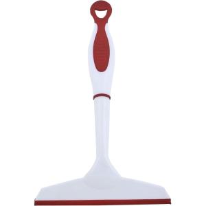imageSuperio Rubber Squeegee Streak Free All Purpose Window Squeegee Comfort Grip Handle and Hanging Hook Grey 6 InchRed