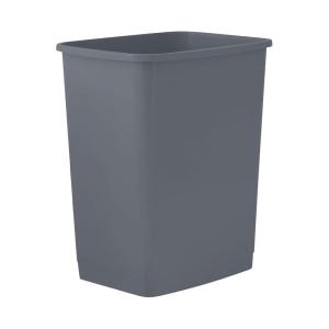 imageSuperio Small 25 Gallon Plastic Trash Can Waste Bin for Under Desk Office Bedroom Bathroom 10 Qt White Smoke1  Grey