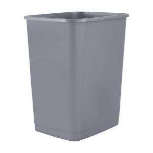 imageSuperio Small 25 Gallon Plastic Trash Can Waste Bin for Under Desk Office Bedroom Bathroom 10 Qt White Smoke1  Smoke