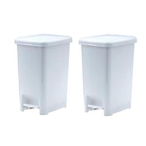 imageSuperio Superio Slim Pedal Trash Can 16 Qt White105 Gallon 2