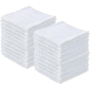 imageSuperio Terry Cloth Rags White Washcloths 100 Cotton 12quot Cleaning Cloths Kitchen Towels Facial Washcloth Spa Cloths Hand Towel Small Lint Free Rags for MultiPurposes 6 Pack24 Pack