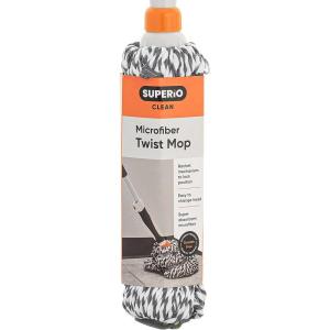 imageSuperio Twist Mop Self Wringing Mop with Scrubber Microfiber Mop for Hardwood Tile Laminate Floors GreyReplacement