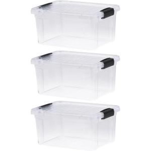 imageSuperio Under Bed Storage Containers with Wheels 3 Pack Flat Clear Storage Bin Stackable Large Storage Latch Box with Lids Store Cloths Bedding Linen For Under The Bed Garage Home66 Quart