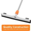 imageFloor Squeegee for Concrete Tile Laminate Garage Bathroom Floor 48quot Long Handle Window Squeegee 18quot Foam Floor Squeegee Heavy DutySuperioSqueegee Head