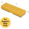 imageSponge Mop Refill for Superio Mop 871 Only 9quotx3quot Screws 65quot ApartReplacement 1