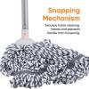imageString Mop Microfiber Mop for Hardwood Floor Cleaning Self Wringing Mop for Home Kitchen Bath Office Cleaning Grey Heavy Duty Mop with Long Aluminum Handle