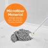 imageString Mop Microfiber Mop for Hardwood Floor Cleaning Self Wringing Mop for Home Kitchen Bath Office Cleaning Grey Heavy Duty Mop with Long Aluminum Handle