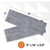 imageSuperio Microfiber Mop Pads Refill for Superio Miracle Mop Dust Mop Replacement Head 16 Inch Damp Mop Refill for Flat Mop Set with VelcroGrey