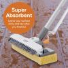 imageSuperio Sponge Mop Butterfly Squeeze Mop for Tile Laminate Bathroom Kitchen Garage Floors CommercialIndustrial Full Mop