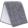 imageSuperio Microfiber Mop Pads Refill for Superio Miracle Mop Dust Mop Replacement Head 16 Inch Damp Mop Refill for Flat Mop Set with VelcroGrey