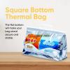 imageSuperio Hot and Cold Insulated Bags for Food Delivery Grocery Shopping Bags Food Storage for Hot and Frozen Food for Travel Disposable Cooler Bag Reinforced Thermal Lunch Bag 6 13quotx7quotx155quotSmall Lunch Size