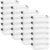 imageSuperio Clear Storage Bins with Lids Stackable Storage Box with Latches and Handles Extra Small 12 Pack 2 Quart23 Quarts