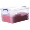 imageSuperio Clear Storage Bins with Lids Stackable Storage Box with Latches and Handles Extra Small 12 Pack 2 Quart285 Quart