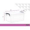 imageSuperio Clear Storage Bins with Lids Stackable Storage Box with Latches and Handles Extra Small 12 Pack 2 Quart285 Quart