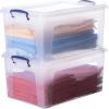 imageSuperio Clear Storage Bins with Lids Stackable Storage Box with Latches and Handles Extra Small 12 Pack 2 Quart285 Quart