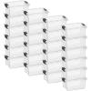 imageSuperio Clear Storage Bins with Lids Stackable Storage Box with Latches and Handles Extra Small 12 Pack 2 Quart3 Qt Mini