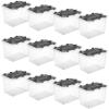imageSuperio 26 L Deep Storage Container with Hinged Lid 12 Pack