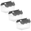 imageSuperio Clear Storage Boxes with Attached Lids Plastic Container Bins with Hinged Lids for Organizing Stackable Crates BPA Free Non Toxic Organizers 3 Pack 17quotx1165quotx875quot