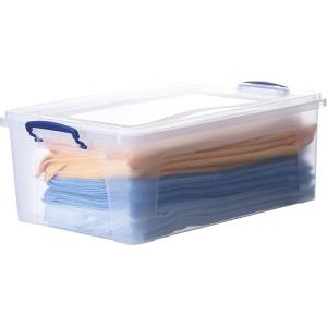 imageSuperio Clear Storage Box with Lid 22 Quart Plastic Container Bins for Organizing Stackable Crate Storage Bin Organizer for Home Office School and College